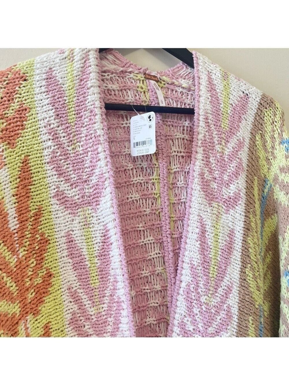 NWT Rare 🔥 Free People Mallorca Open Front Cardigan Size L - Picture 8 of 12